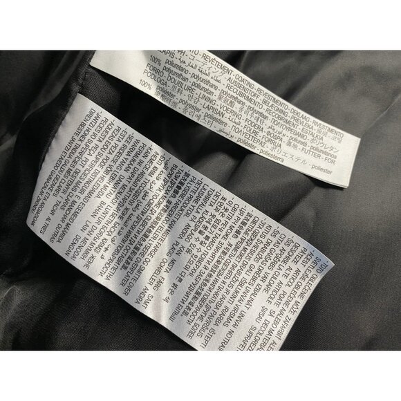 Zara Black Faux Leather Short Trench Water Repellent Jacket Women’s Size Small - Picture 6 of 13